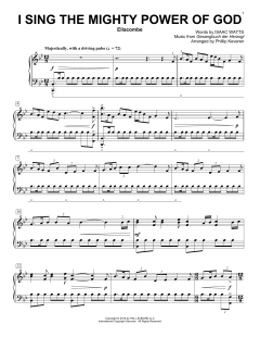 I Sing The Mighty Power Of God von Isaac Watts (Download) 
