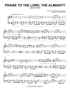Praise To The Lord, The Almighty von Joachim Neander (Download) 
