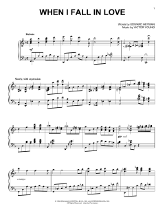 When I Fall In Love [Jazz version] von Victor Young (Download) 