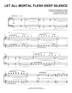 Let All Mortal Flesh Keep Silence [Classical version] von Gerard Moultrie (Download) 
