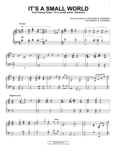 It's A Small World von Sherman Brothers (Download) 