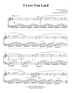 I Love You Lord von Laurie Klein (Download) 