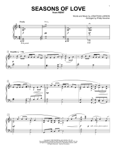 Seasons Of Love von Jonathan Larson (Download) 