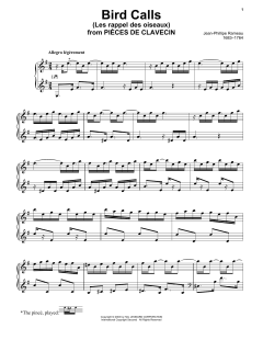 Bird Calls (Les Rappel Des Oiseaux) von Jean-Philippe Rameau (Download) 
