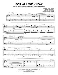 For All We Know von Fred Karlin (Download) 