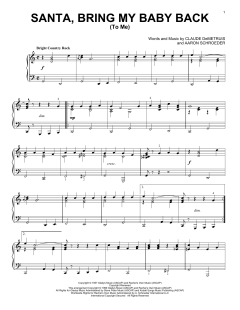 Santa, Bring My Baby Back von Elvis Presley (Download) 