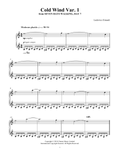 Cold Wind Var. 1 von Ludovico Einaudi (Download) 