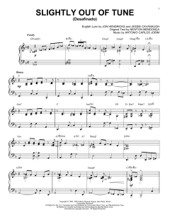 Slightly Out Of Tune (Desafinado) [Jazz version] von Jon Hendricks (Download) 