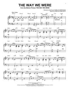 The Way We Were [Jazz version] von Barbra Streisand (Download) 