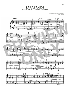 Sarabande, HWV 437 (Download) 
