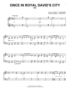 Once In Royal David's City von Cecil F. Alexander (Download) 