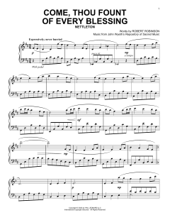 Come, Thou Fount Of Every Blessing von John Wyeth (Download) 