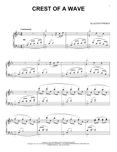 Crest Of A Wave von Alexis Ffrench (Download) 