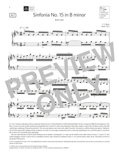 Sinfonia No.15 in B minor (Download) 