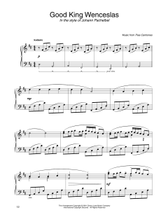 Good King Wenceslas (in the style of Johann Pachelbel) von John M. Neale (Download) 