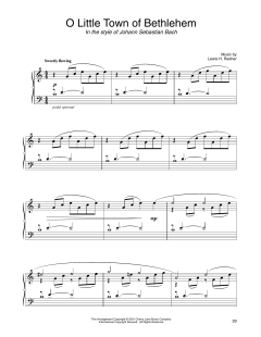 O Little Town Of Bethlehem (in the style of J.S. Bach) von Lewis H. Redner (Download) 