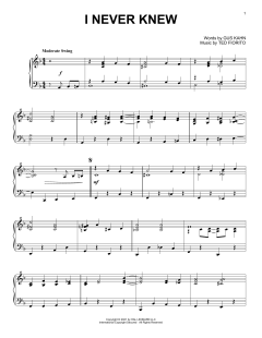 I Never Knew von Gus Kahn (Download) 