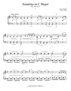 Sonatina In C Major, Op. 168, No. 3 (Download) 