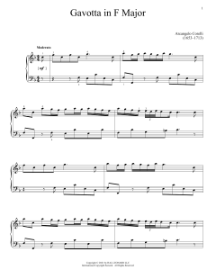 Gavotta In F Major (Download) 