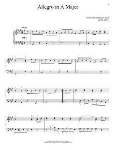 Allegro In A Major (Download) 