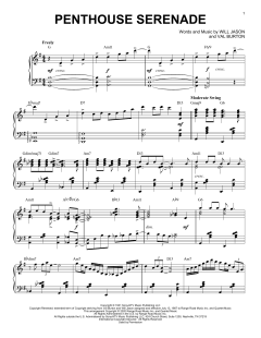 Penthouse Serenade [Jazz version] von Will Jason (Download) 