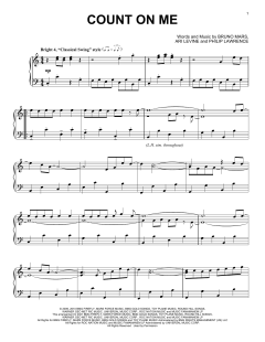 Count On Me [Classical version] von Bruno Mars (Download) 