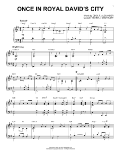 Once In Royal David's City [Jazz version] von Cecil F. Alexander (Download) 