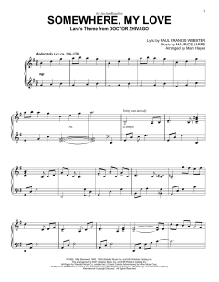 Somewhere, My Love (Lara's Theme from Doctor Zhivago) von Maurice Jarre (Download) 