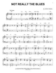 Not Really The Blues [Jazz version] von Johnny Mandel (Download) 
