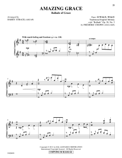 Amazing Grace (Ballad of Grace) (with "Ballade") von Frédéric Chopin (Download) 