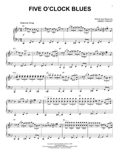 Five O'Clock Blues von James Yancey (Download) 