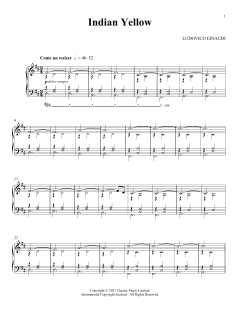 Indian Yellow von Ludovico Einaudi (Download) 