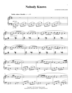 Nobody Knows von Ludovico Einaudi (Download) 