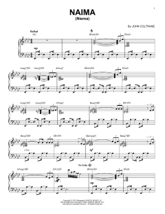 Naima (Niema) [Jazz version] von John Coltrane (Download) 