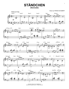 Standchen [Jazz version] von Franz Schubert (Download) 