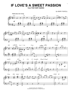 If Love's A Sweet Passion [Jazz version] von Henry Purcell (Download) 