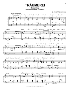Traumerei (Dreaming), Op. 15, No. 7 [Jazz version] von Robert Schumann (Download) 