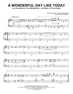 A Wonderful Day Like Today von Anthony Newley (Download) 
