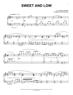 Sweet And Low von Joseph Barnby (Download) 