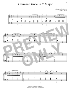 German Dance In C Major, WoO 8, No. 1 (Download) 