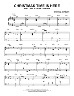 Christmas Time Is Here [Jazz version] von Lee Mendelson (Download) 
