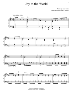 Joy To The World von Isaac Watts (Download) 
