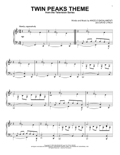 Twin Peaks Theme von Angelo Badalamenti (Download) 
