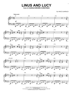 Linus And Lucy [Jazz version] von Vince Guaraldi (Download) 