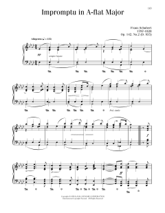 Impromptu In A-flat Major, Op. 142, No. 2 von Franz Schubert (Download) 