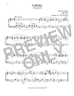 Lullaby (Cradle Song) von Johannes Brahms (Download) 