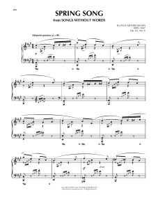 Song Without Words, Op. 62, No. 6 von Felix Mendelssohn (Download) 