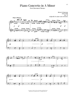 Piano Concerto In A Minor, First Movement (Download) 
