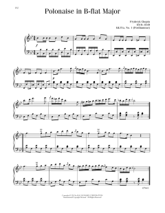 Polonaise In B-Flat Major, KK IVa, No. 1 von Frédéric Chopin (Download) 