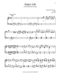 Enjoy Life, Op. 340 (Download) 